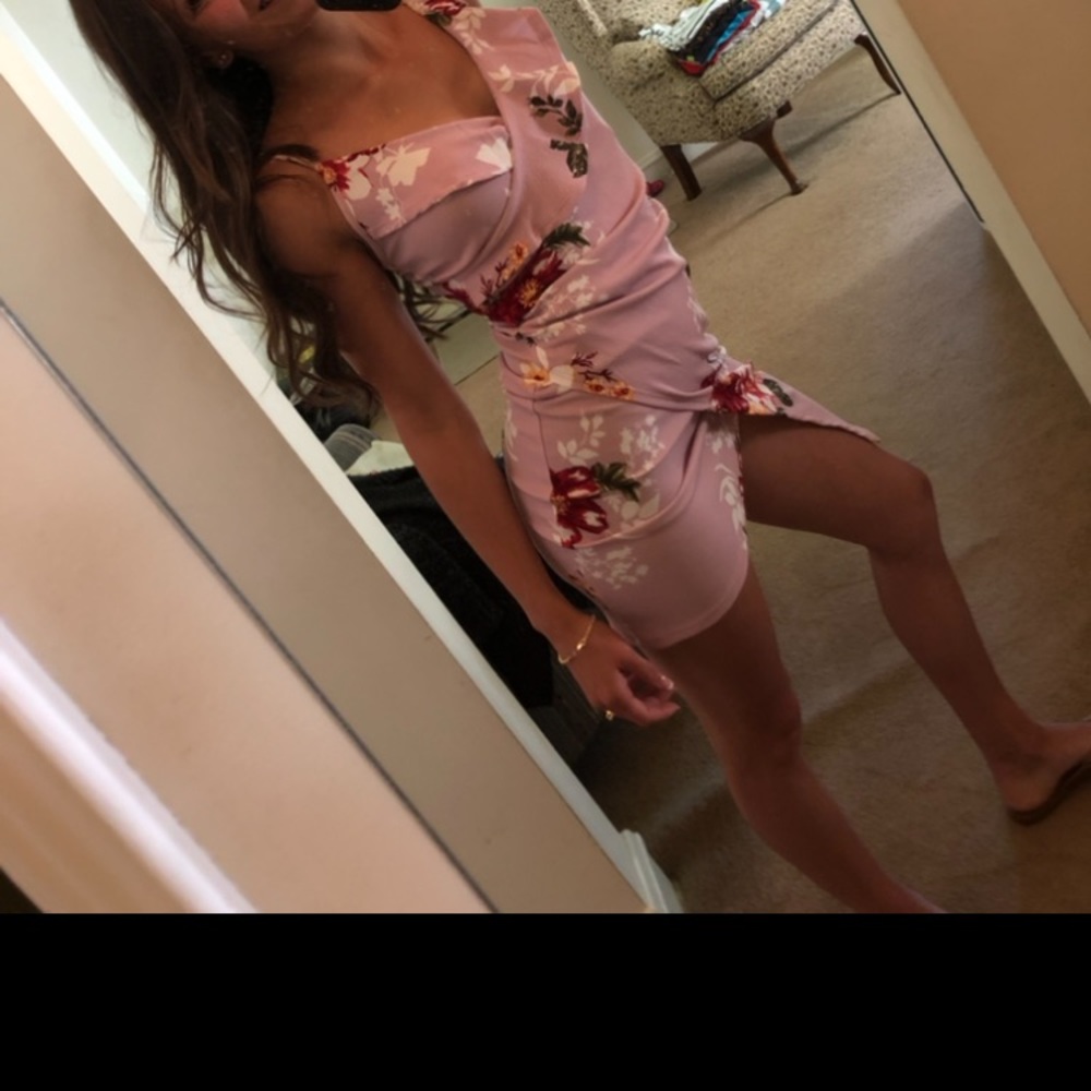 Cocktail dress XS : wedding shower party floral